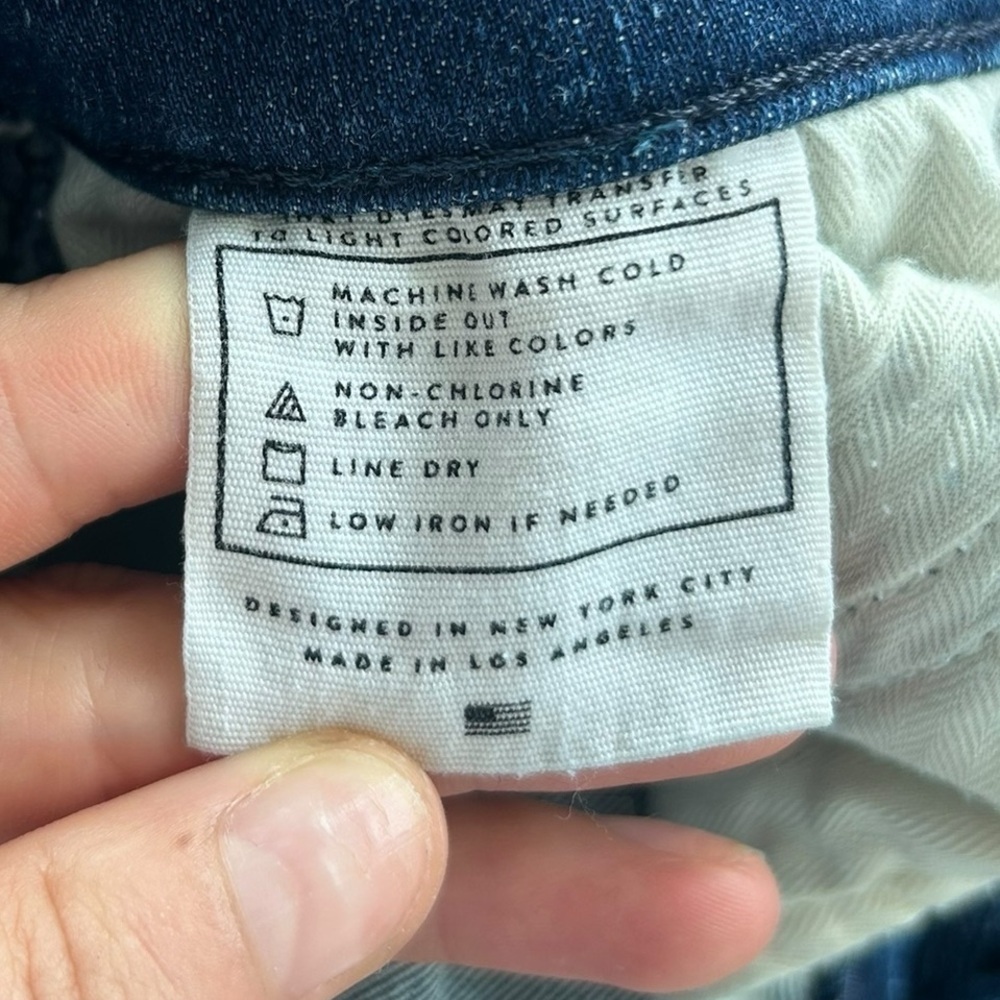 AYR The Skinny Split High Rise w/ Split Hem size 26 Dark Wash Distressed - Picture 13 of 14